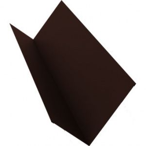 Планка примыкания в накладку PRM 0122*42 мм L=2м PE полистерол Zn 140 RAL 8017 коричневый шоколад